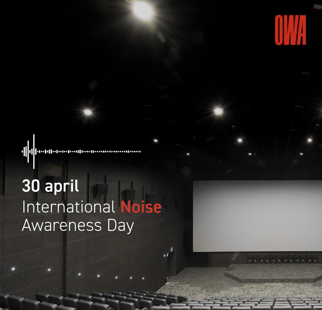 INternational Noise Awareness Day 2025 - OWA Benelux akoestische plafond- en wadnoplossingen