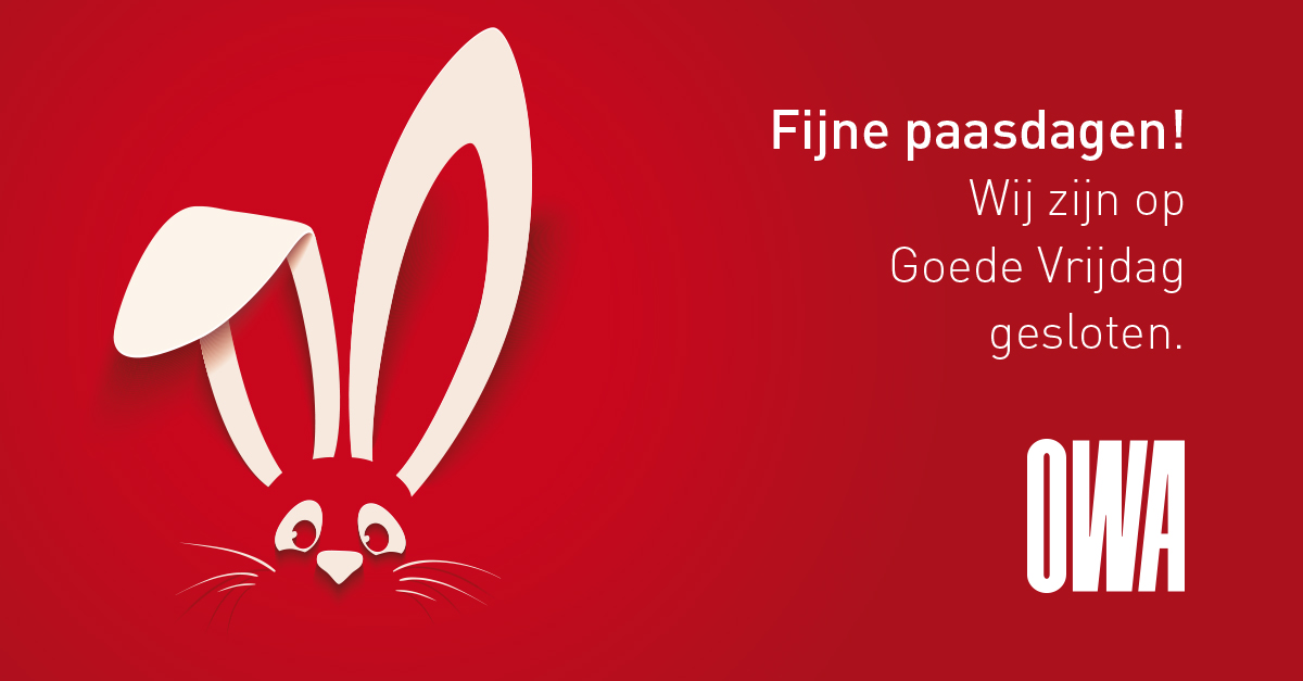 Fijne paasdagen namens OWA Benelux